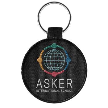 Brodert. formskjært nøkkelring