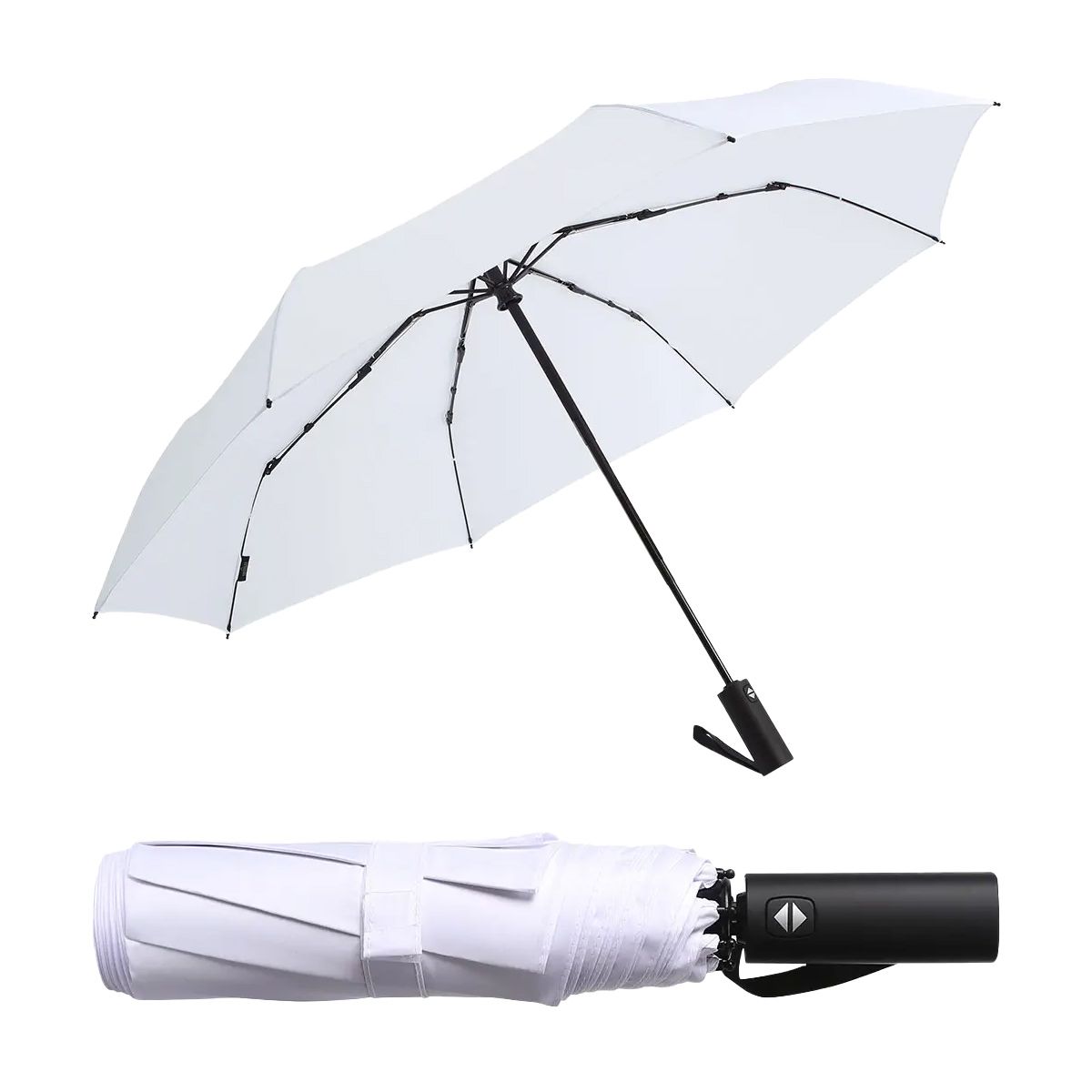 Værbitt sammenleggbar paraply