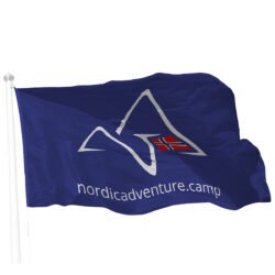 Logoflagg for flaggstang, breddeformat