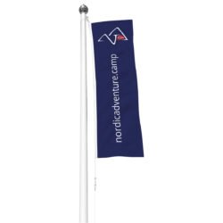 Logoflagg for flaggstang, høydeformat