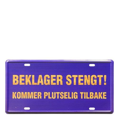 Retro reklameskilt 300 x 150 mm