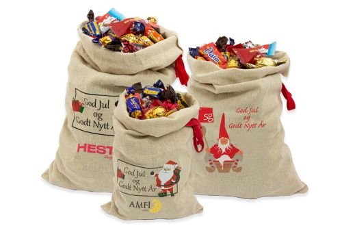 Julesekk med merkevaregodt